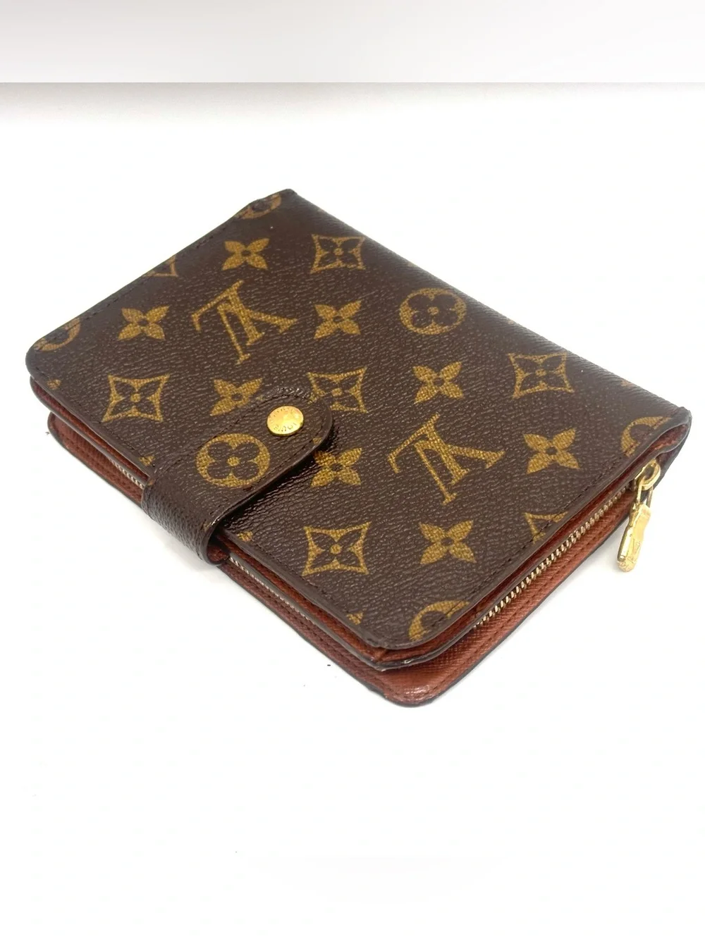 Authentic Louis Vuitton Monogram Papier wallet passport holder good condition